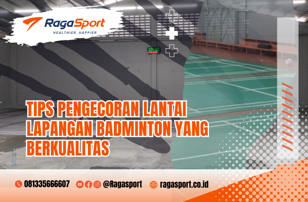 pengecoran lantai lapangan badminton
