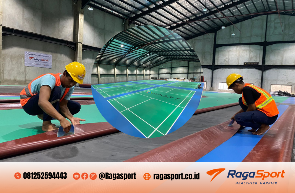 flooring jasa pembuatan lapangan badminton