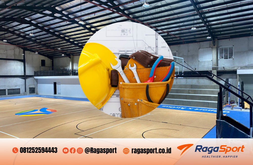 manfaat flooring vinyl untuk proyek lapangan basket