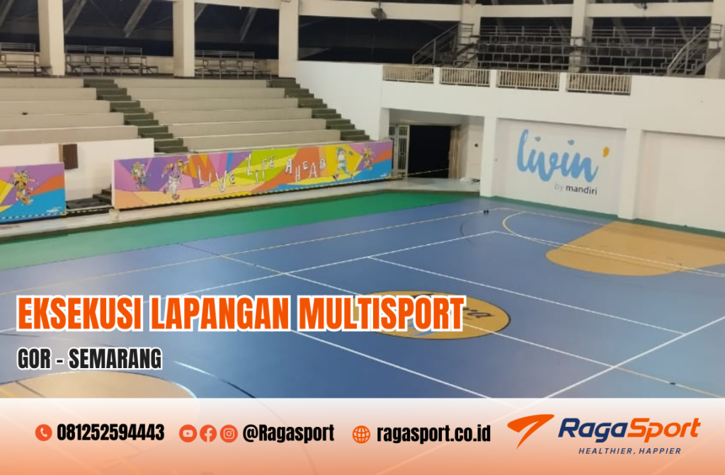 desain proyek lapangan multisport semarang