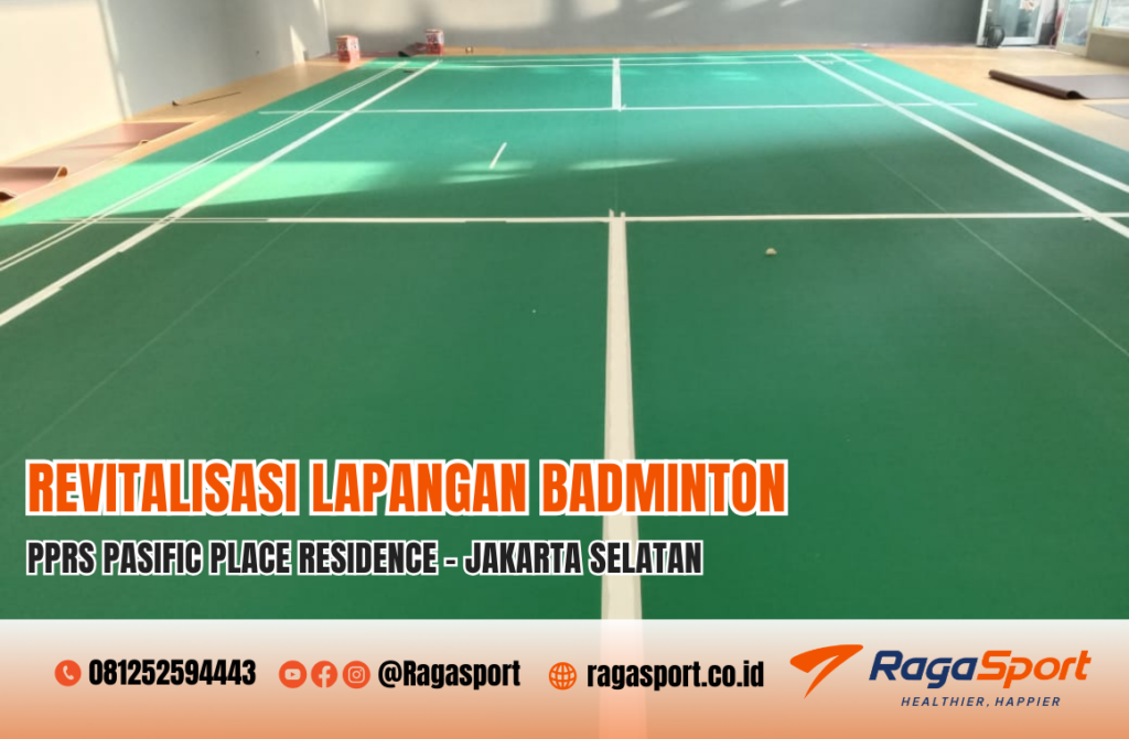 revitalisasi lapangan badminton di Ragasport