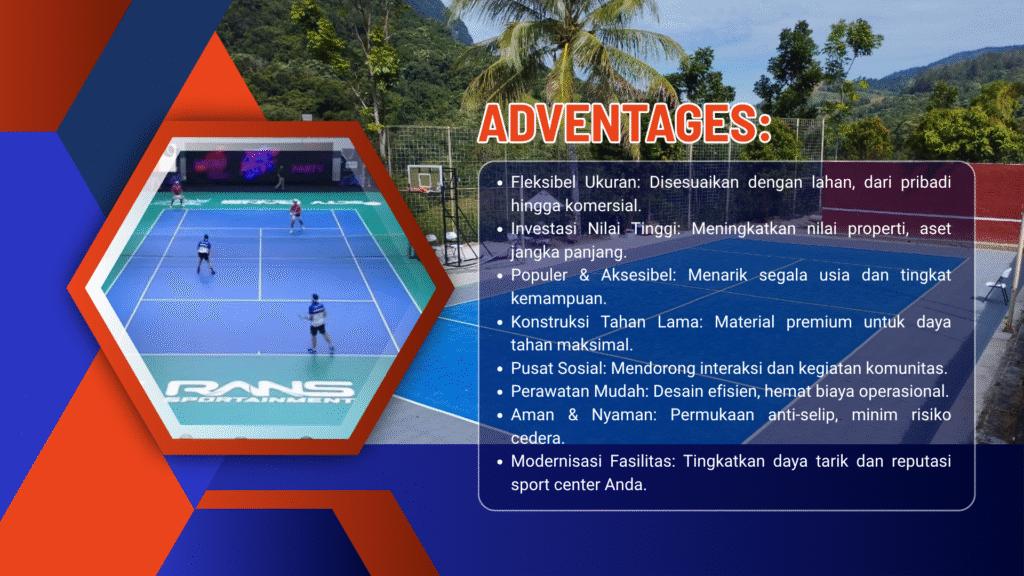 adventages jasa pembuatan lapangan tenis