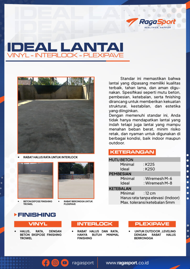 jasa pasang flooring Ideal Lantai Lapangan Cor untuk Flexypave