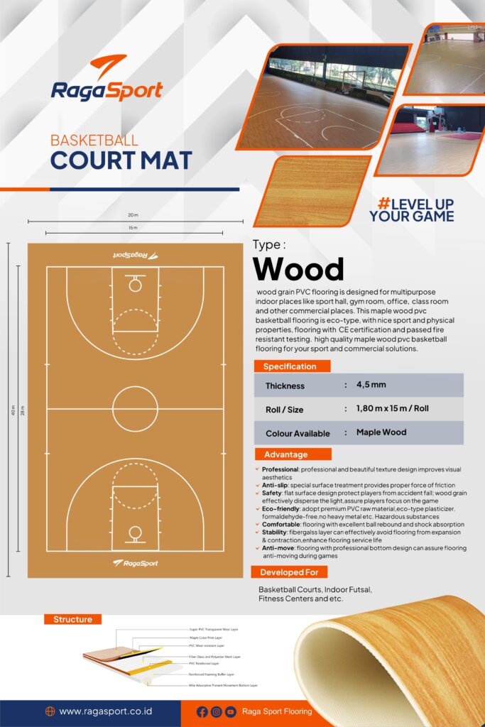 jasa pasang flooring vinyl jenis wood (basket)