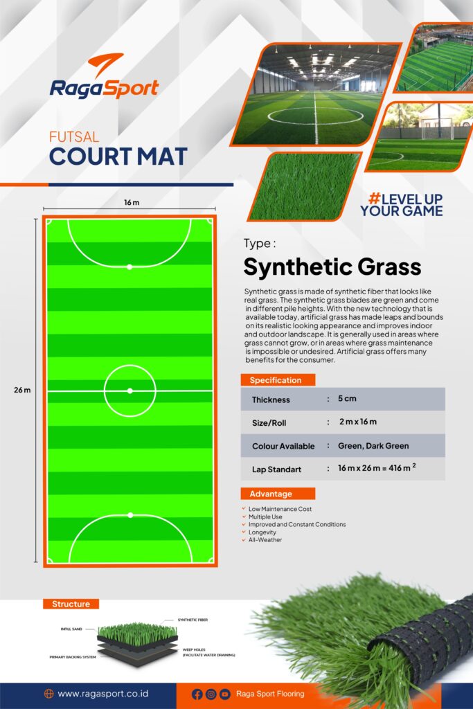 jasa pasang flooring rumput sintetis futsal